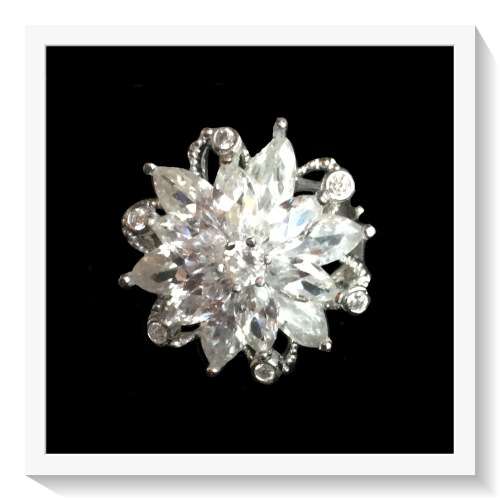 BREATHTAKING WHITE SAPPHIRE BIRTHSTONE ENGAGEMENT WEDDING .925 SILVER RING SIZE 10
