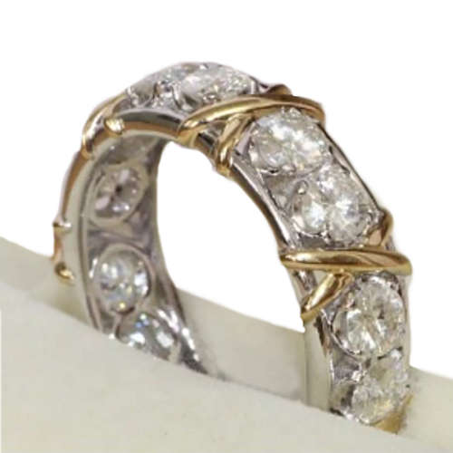 White Sapphire Engagement, Promise Ring  .925 Silver Filled Ring Size US 5 / UK I / J