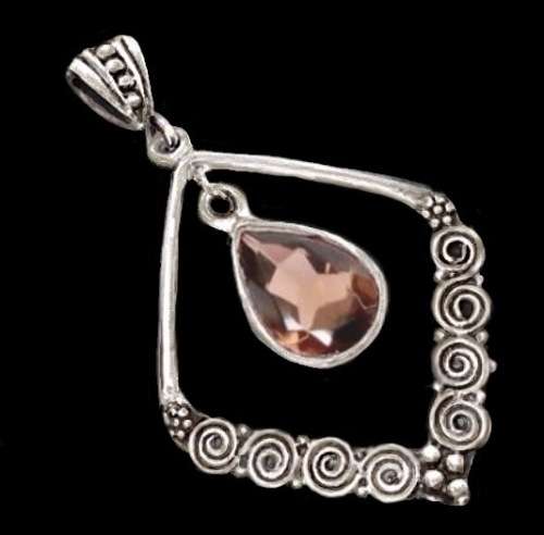Desirable 4.50 Cts Natural Smoky Topaz .925 Solid Sterling Silver Pendant