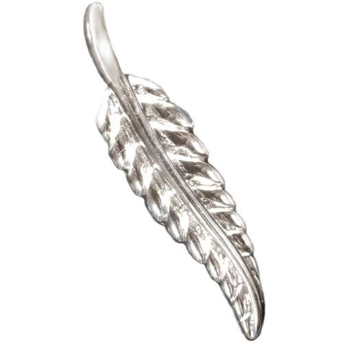 3D Leaf Charm Silver Filled Pendant