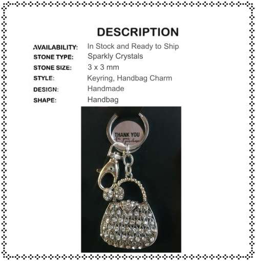 Trendy Black and White Women`s Key Ring