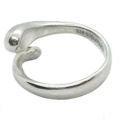 Tiffany & Co Elongated Raindrop .925 Sterling Silver Ring Size US 7.5