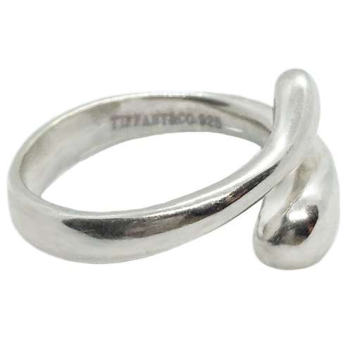 Tiffany & Co Elongated Raindrop .925 Sterling Silver Ring Size US 7.5
