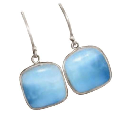 Natural Owyhee Opal Gemstone set in Solid .925 Sterling Silver Earrings
