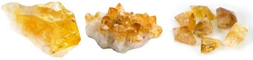 Golden Citrine Mixed Size Round Shapes in .925 Sterling Silver Plated Trendy Modern Ring Size 8 / Q