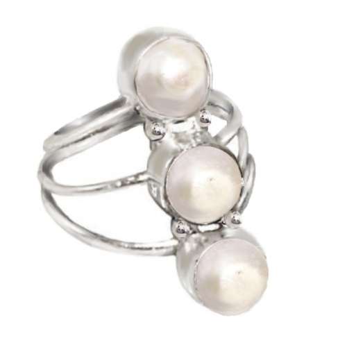 Creamy White River Pearl set in.925 Sterling Silver Elegant Handmade Pendant