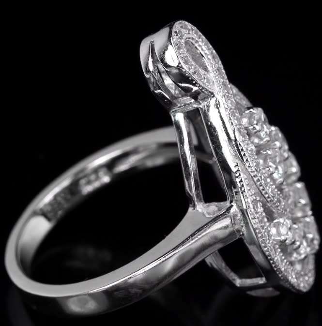 Artistic Eternity Symbol AAA Wedding Engagement White Cubic Zirconia Solid.925 Silver Ring Size 7