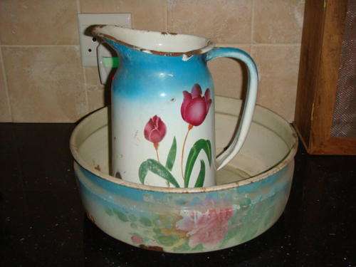 Enamel Kom en Beker