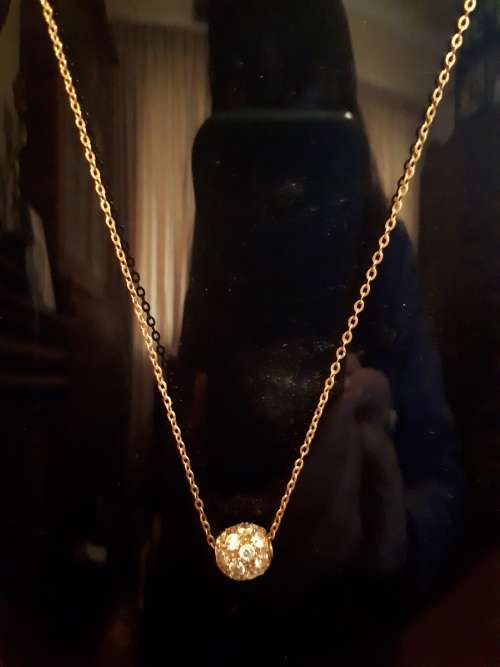 Ball Pendant on 9ct gold chain