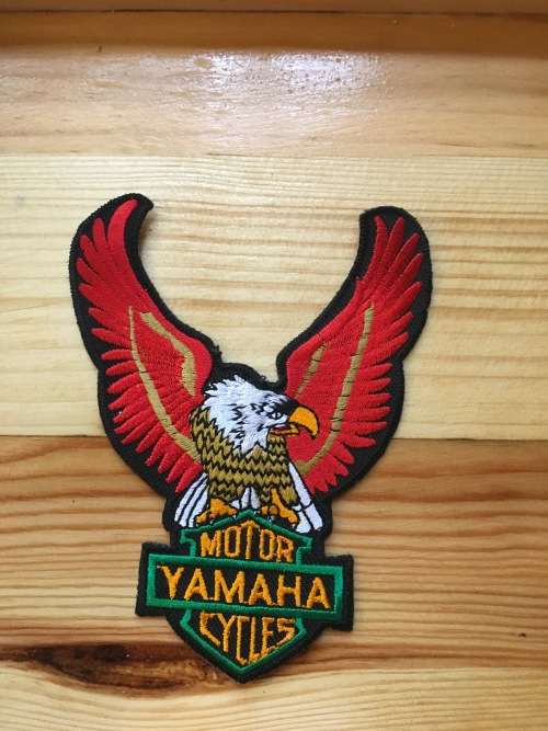 Biker - Factory embroidered cloth eagle Yamaha badge patch