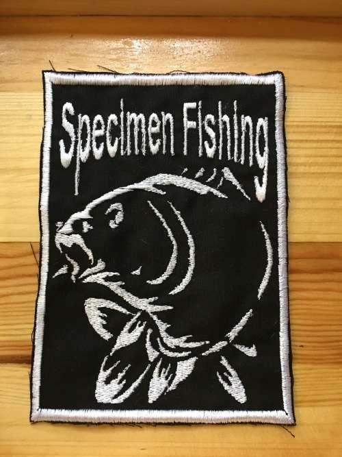 Big Specimen Fishing badge patch