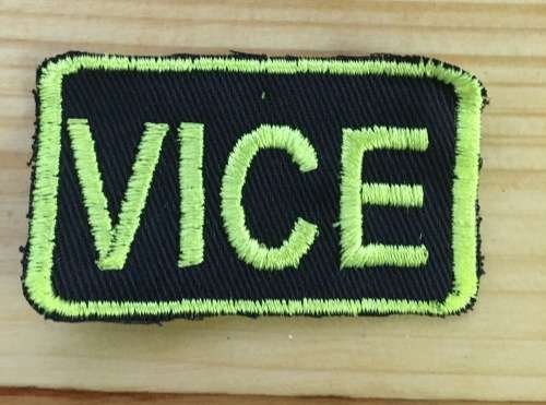 Biker  "VICE" badge patch