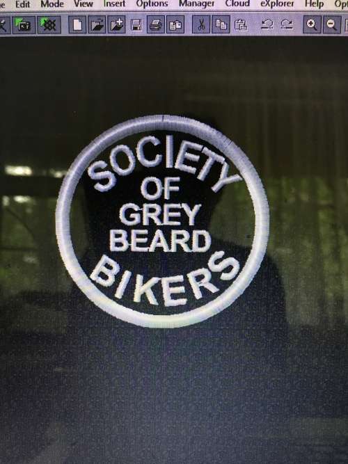 Custom digitized 8 badges for Josias