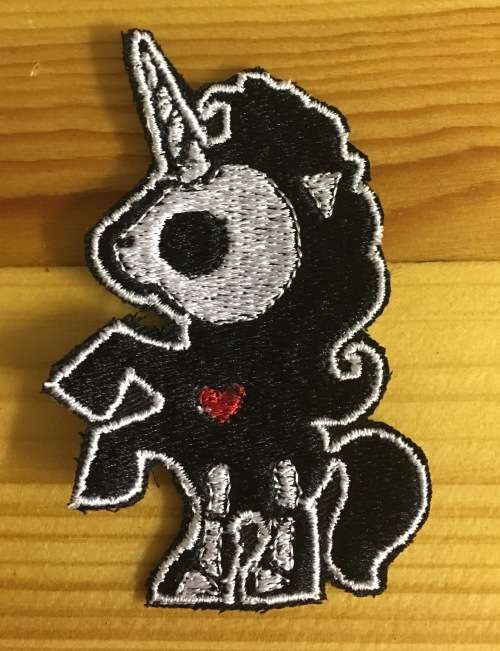 Skelanimals Unicorn badge patch