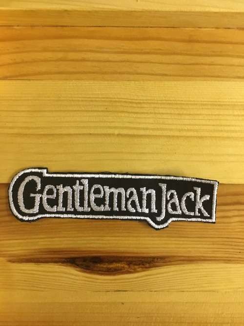 BDG372 Biker Gentleman Jack long patch badge