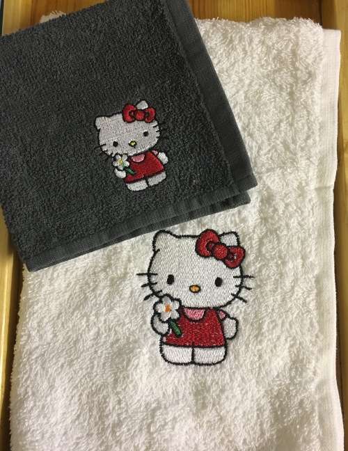 Hello Kitty burp nappy / spoegdoek set