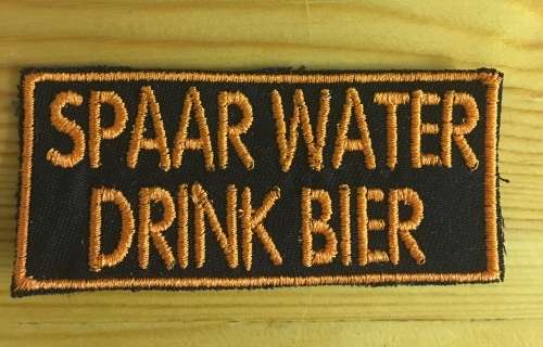 BDG201 Afrikaans 6 Spaar water badge patch