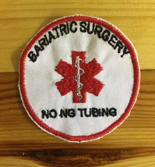 BDG307 Medical alert Bariatric surgery patch
