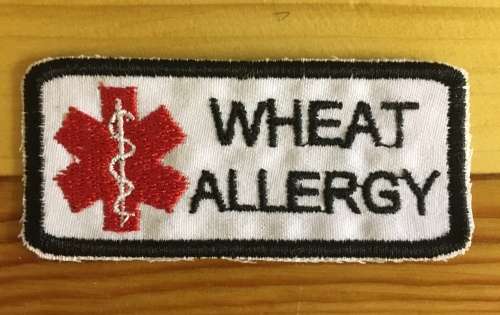 BDG284 Medical alert Wheat allergy patch