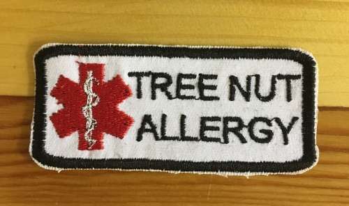 BDG292 Medical alert Tree nut allergy patch