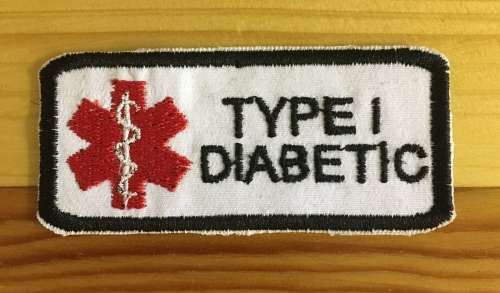 BDG282 Medical alert type 1 diabetic patch