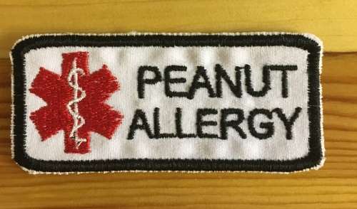 BDG287 Medical alert Peanut allergy patch