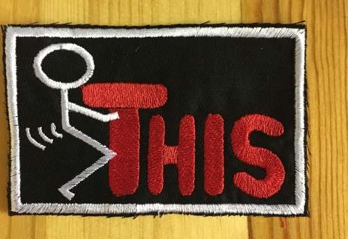 BDG561 Stickman 2 badge patch
