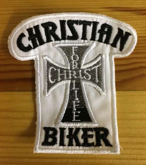 BDG96 Christian biker badge patch