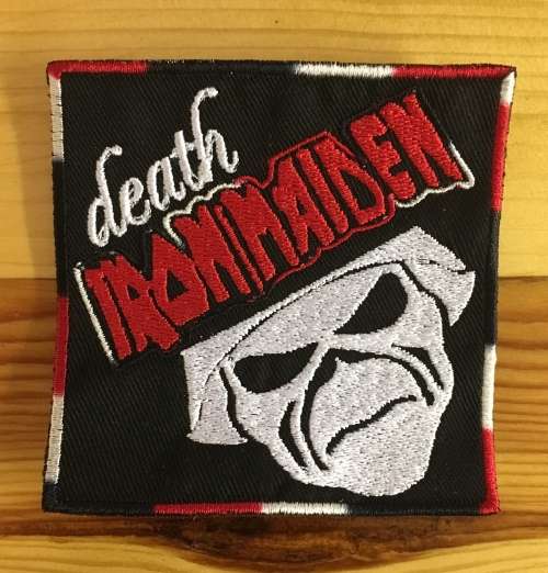 BDG642 NEW!! Iron Maiden mask death rock badge patch