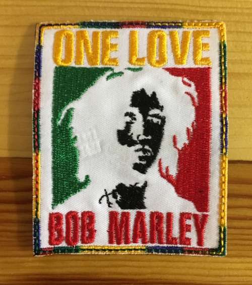 BDG655 Rock Bob Marley badge patch