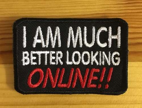 BDG235 Much better looking online badge patch