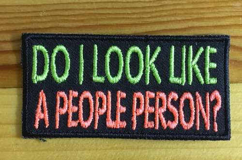BDG234 Do I look like a people badge patch