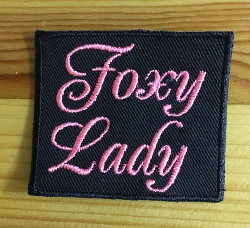BDG405 Foxy lady badge patch