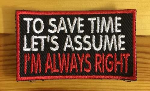 BDG715 To save time .... right badge patch