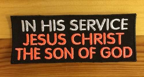 BDG132 In His service badge patch