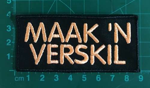 BDG209 Afrikaans 14 Maak `n verskil badge patch
