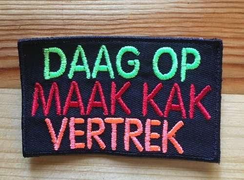 BDG205 Afrikaans 10 Daag op  badge patch