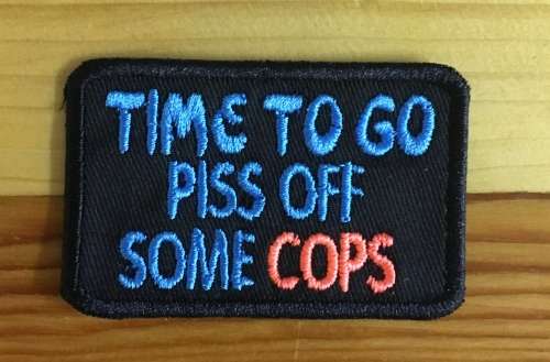 BDG801 time to piss of some cops badge patch