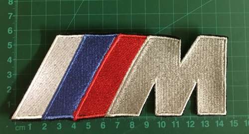 BDG796 BMW motorsport badge patch 14.5cm x 6cm
