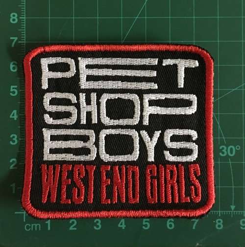 BDG823 Pet Shop Boys West End Girl patch badge