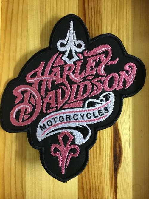 BDG821 HD in pink  badge patch large 22cm x 20cm