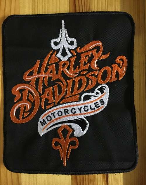 BDG820 HD Orange patch large 22cm x 18cm
