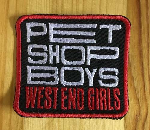BDG823 Pet Shop Boys West End Girl patch badge