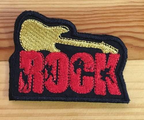 BDG845 Guitar rock badge patch
