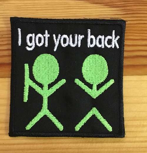 BDG853 I got your back patch badge