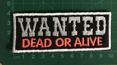 BDG864 Wanted patch badge