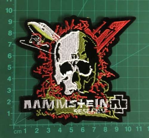 BDG886 Rammstein with skull badge patch