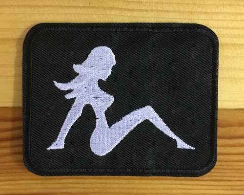 BDG887 Bob Marley stalker lady badge patch
