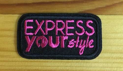 BDG959 Express your style badge patch small 3.5cm x 7cm