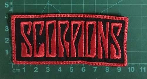 BDG973 ROCK Scorpions name patch badge